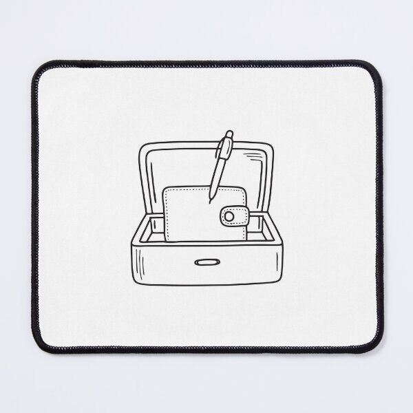 Item preview, An illustration of a wallet inside a drawer with a pen designed and sold by rasagamastore.