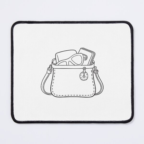 Item preview, An illustration of a wallet inside a handbag with a pair of sunglasses designed and sold by rasagamastore.