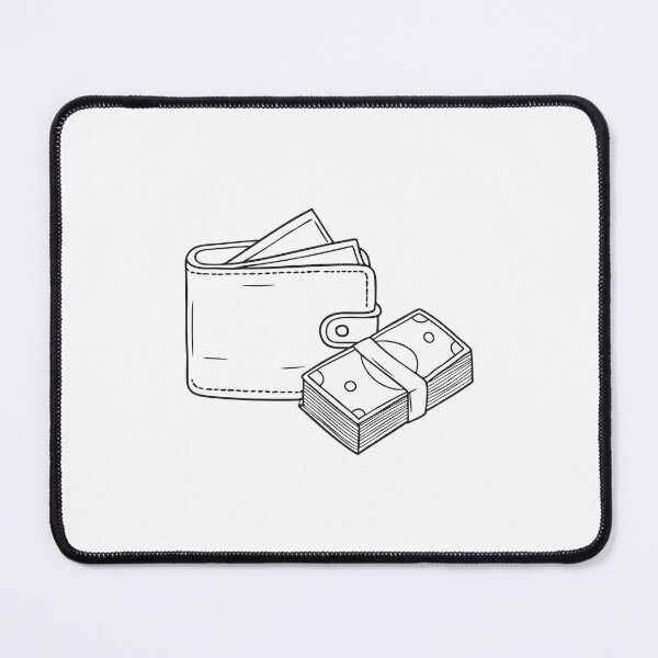 Item preview, An illustration of a wallet next to a stack of banknotes designed and sold by rasagamastore.