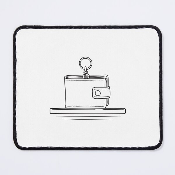 Item preview, An illustration of a wallet on a shelf with a keychain designed and sold by rasagamastore.