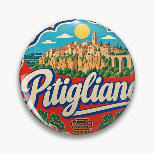 Item preview, Pitigliano Italy Travel Souvenir Painted Italian Sign designed and sold by VisualArtsOasis.