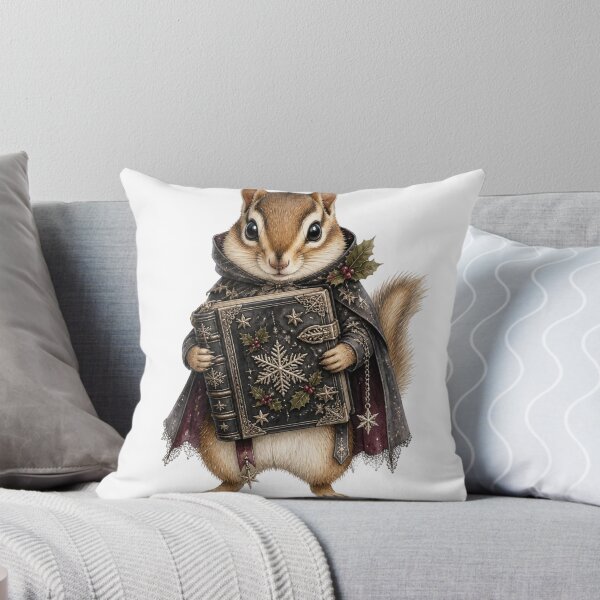 Item preview, Magical Winter Chipmunk Holding Spell Book designed and sold by takeng07.
