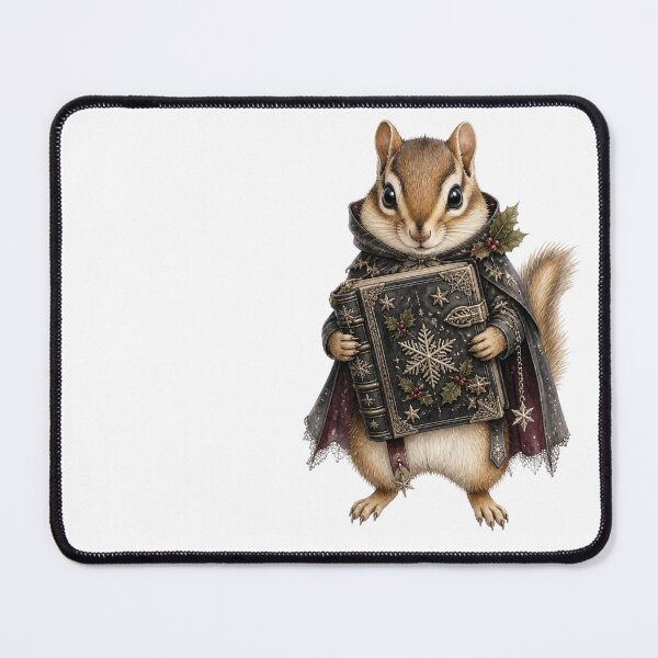 Item preview, Magical Winter Chipmunk Holding Spell Book designed and sold by takeng07.