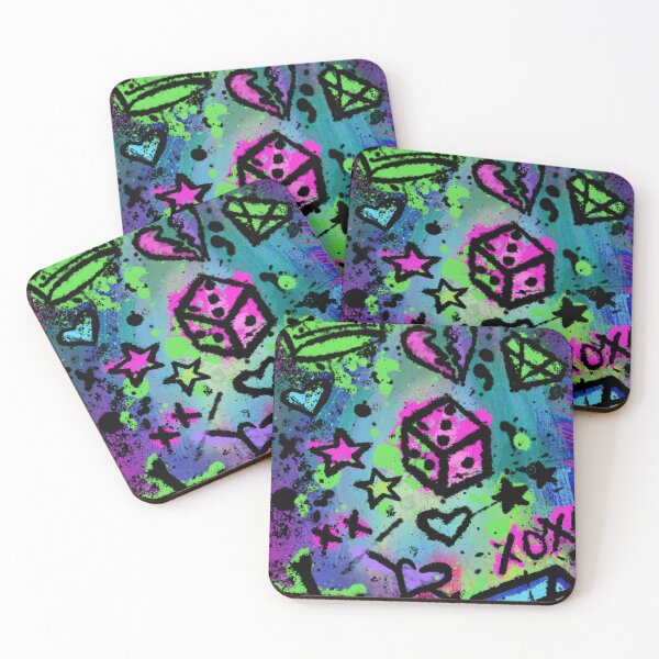 Item preview, Colorful Doodle Graffiti Art designed and sold by Super Neon Pixels .
