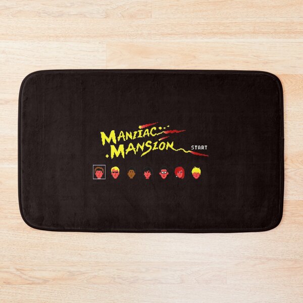 Item preview, Maniac Mansion Logo Retro Game Characters Start Button designed and sold by PickleballWeart.