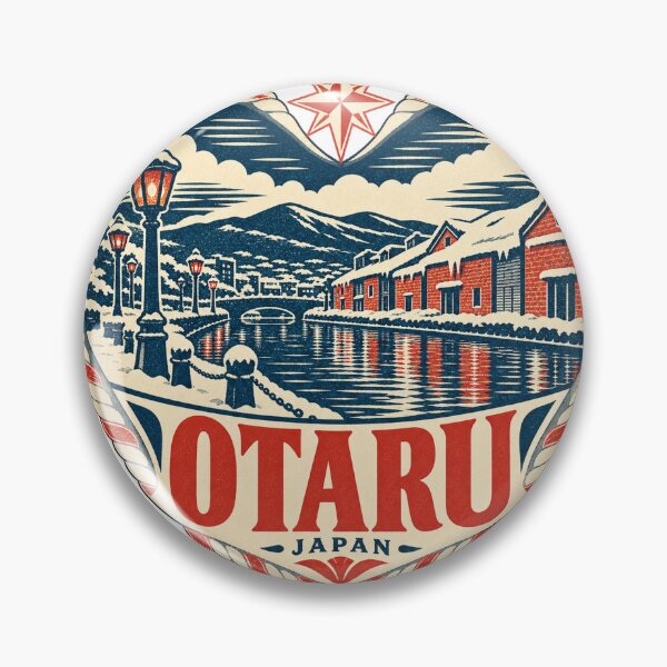 Item preview, Otaru Japan Travel Souvenir Nautical Woodcut Heart designed and sold by VisualArtsOasis.
