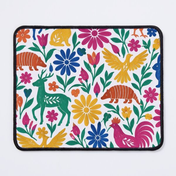 Item preview, Mexican Otomi Seamless Pattern | Tenango Folk Art Animals and Flowers Repeat designed and sold by StickyGuys.