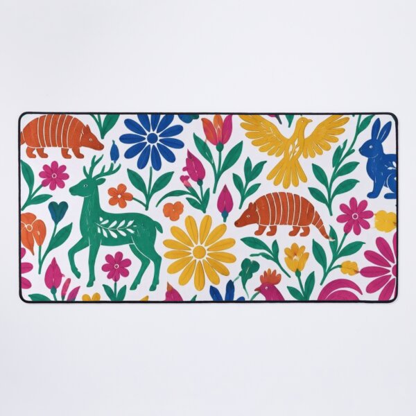 Item preview, Mexican Otomi Seamless Pattern | Tenango Folk Art Animals and Flowers Repeat designed and sold by StickyGuys.