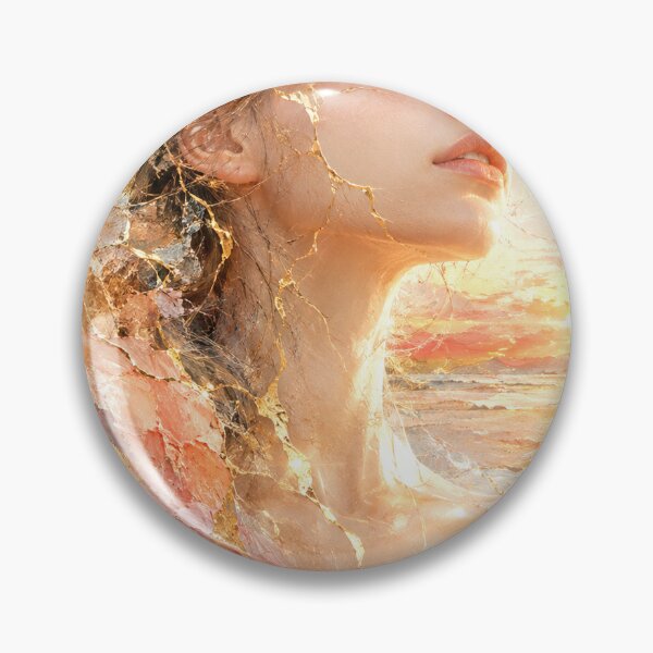 Item preview, Dawn — Japanese Kintsugi Female Portrait designed and sold by KINTSUGI-LUMI.