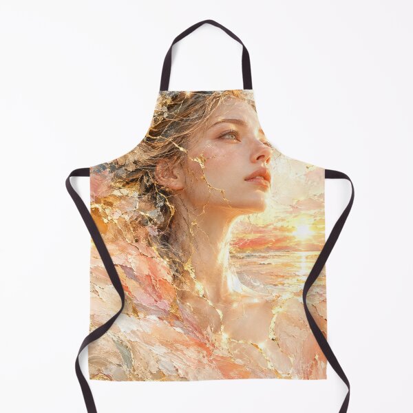 Item preview, Dawn — Japanese Kintsugi Female Portrait designed and sold by KINTSUGI-LUMI.