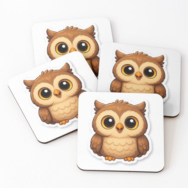 Item preview, Cute Kawaii Owl | Woodland Autumn Forest Character designed and sold by LearnFunStore.
