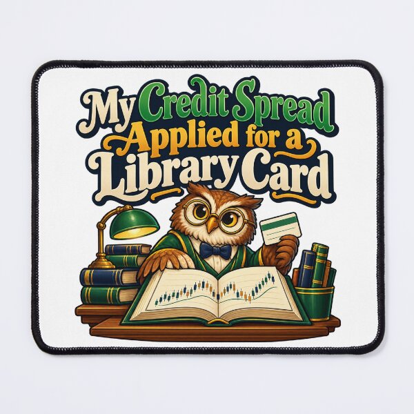 Item preview, Credit Spread Library Card Funny Trading Owl designed and sold by Bikivuno.