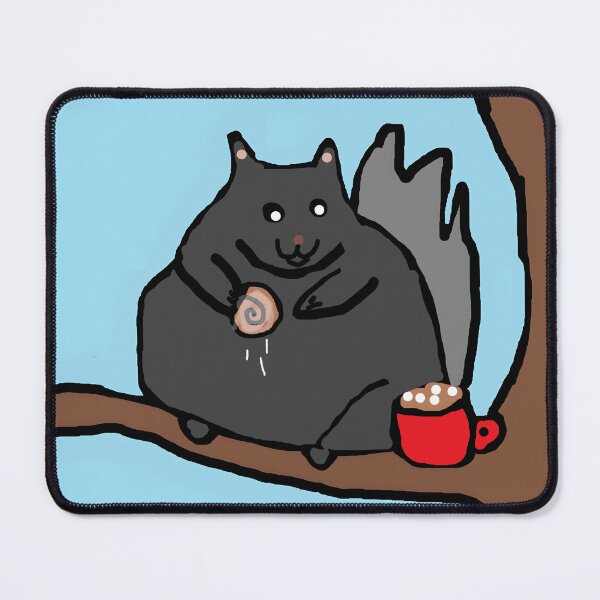 Item preview, Chubby Squirrel Coffee Lover designed and sold by UkeleryMEi.