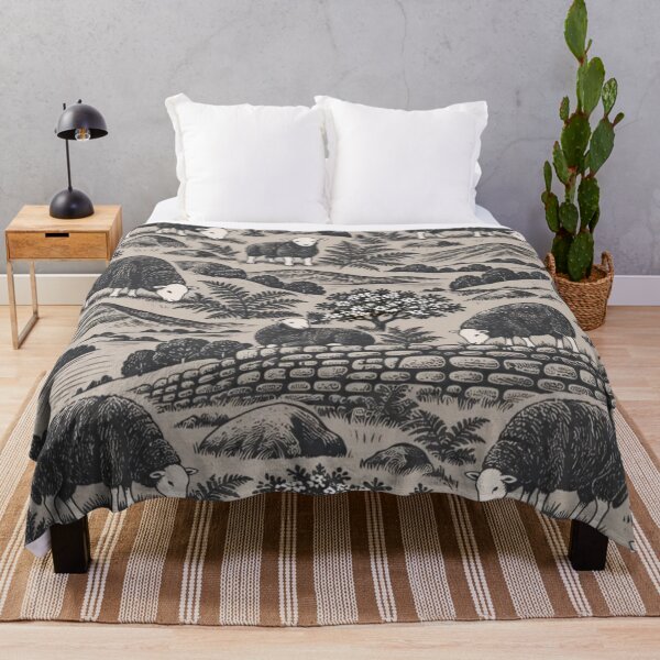 Item preview, Herdwick Sheep Woodcut Seamless Pattern | Lake District Fell Sheep Repeat designed and sold by StickyGuys.