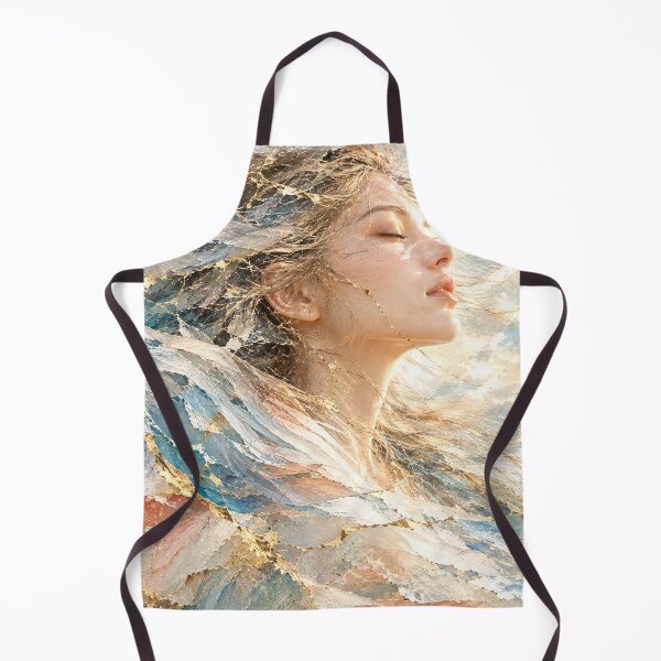 Item preview, Whisper — Japanese Kintsugi Female Portrait designed and sold by KINTSUGI-LUMI.
