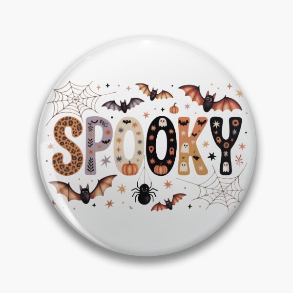 Item preview, Spooky Halloween Lettering Bats Spider Ghosts Pumpkins Leopard Print Cute Fall designed and sold by Zizo-DR44.