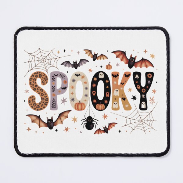 Item preview, Spooky Halloween Lettering Bats Spider Ghosts Pumpkins Leopard Print Cute Fall designed and sold by Zizo-DR44.
