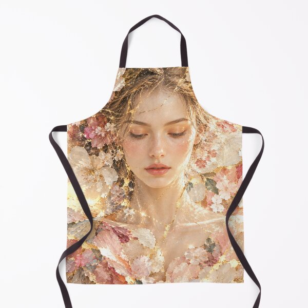 Item preview, Bloom — Japanese Kintsugi Floral Female Portrait designed and sold by KINTSUGI-LUMI.