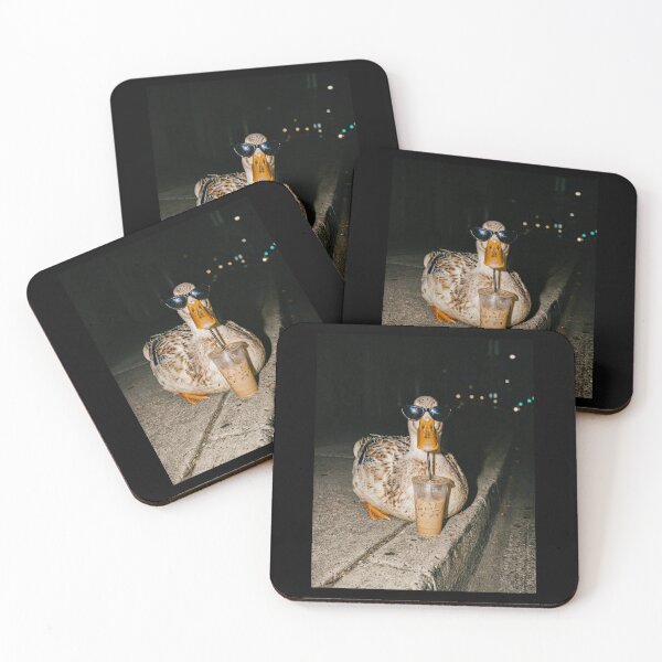 Item preview, Duck Drinking Iced Coffee designed and sold by Niykos570.