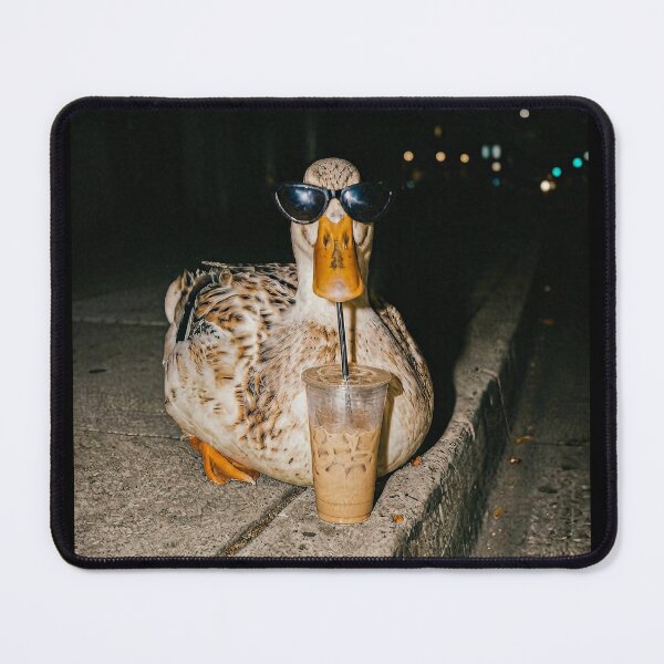 Item preview, Duck Drinking Iced Coffee designed and sold by Niykos570.