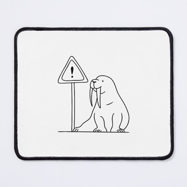 Item preview, An illustration of walrus beside a polar bear warning sign designed and sold by rasagamastore.