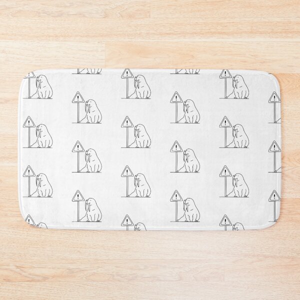 Item preview, An illustration of walrus beside a polar bear warning sign designed and sold by rasagamastore.