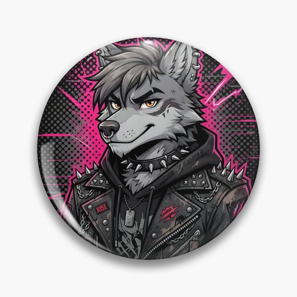 Item preview, Furry Wolf Urban Streetwear Graphic - Edgy Gray Wolf Art designed and sold by DuckOddity.