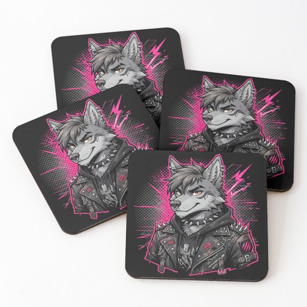 Item preview, Furry Wolf Urban Streetwear Graphic - Edgy Gray Wolf Art designed and sold by DuckOddity.