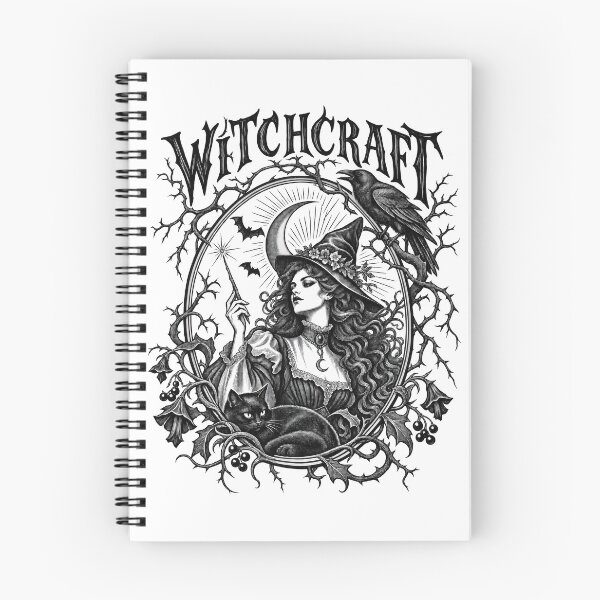 Item preview, Vintage witch with black cat and raven, dark hair designed and sold by MagicStrawberry.