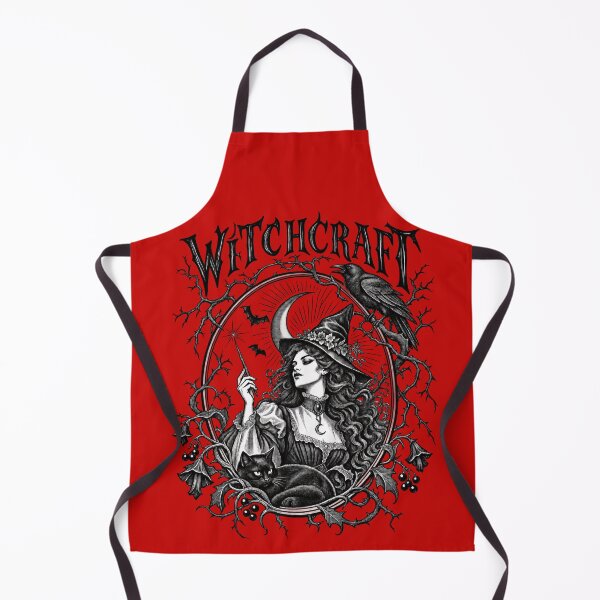 Item preview, Vintage witch with black cat and raven, dark hair designed and sold by MagicStrawberry.