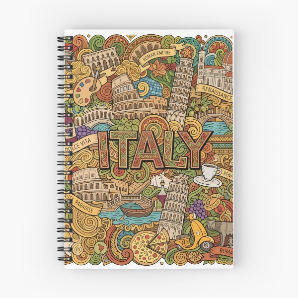 Item preview, Italy Cultural Doodle Zentangle Heritage Art designed and sold by LoliDesignShop.