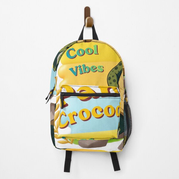 Item preview, Funny Crocodile “Just Cool Vibes” – Cute Retro Animal Gift designed and sold by Zack4Fashion.