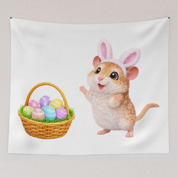 Item preview, Mongolian Gerbil Easter Basket designed and sold by Sillytoe.