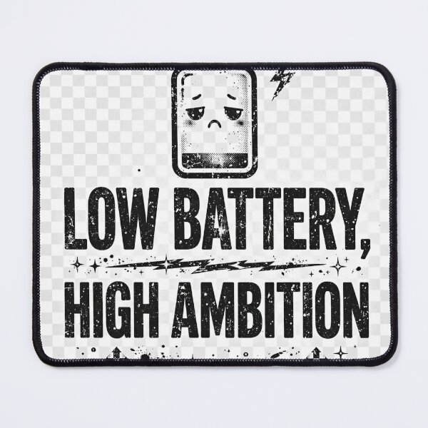 Item preview, Low Battery High Ambition Funny Design designed and sold by zwnexura.