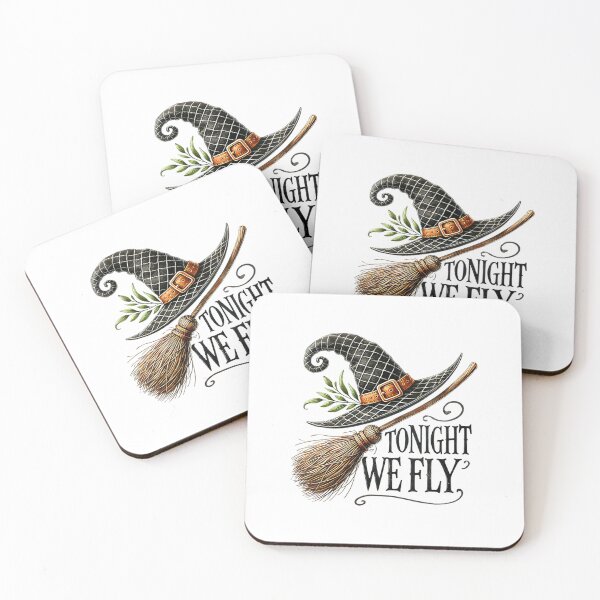 Item preview, Womens Tonight We Fly - Witchy Halloween Themed V-Neck T-Shirt designed and sold by gidget-gadget.