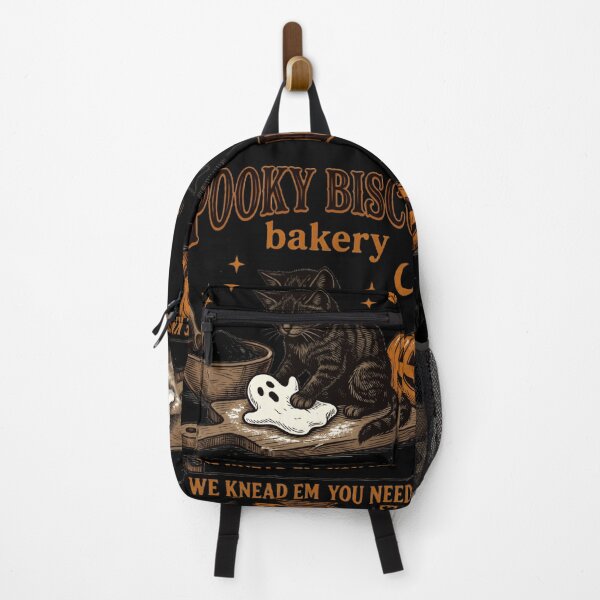 Item preview, Spooky Biscuits Bakery Vintage Black Kitten Halloween Baker Gift Ghost Dough Pun designed and sold by Zizo-DR44.