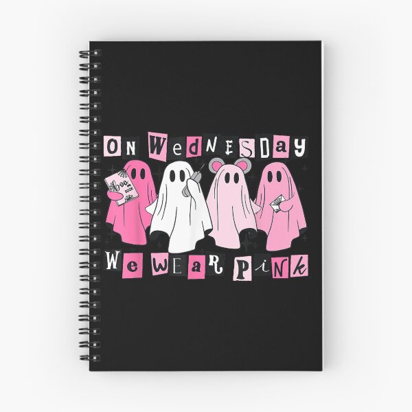 Item preview, On Wednesday We Wear Cute Pink Ghost Halloween designed and sold by Taniyah Gomes.