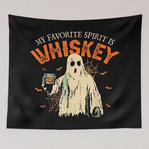 Item preview, My Favorite Spirit Is Whiskey Funny Ghost Halloween Costume  designed and sold by Taniyah Gomes.
