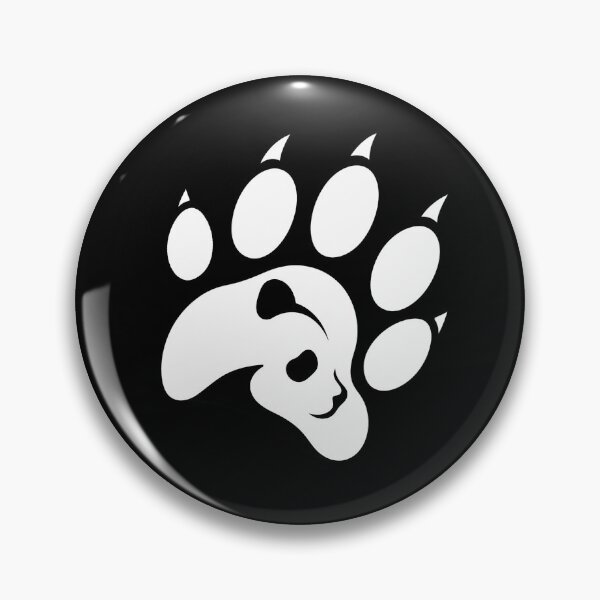 Item preview, Panda Paw Imprint - Minimalist Negative Space Optical Illusion designed and sold by Eagle Vision Designs.