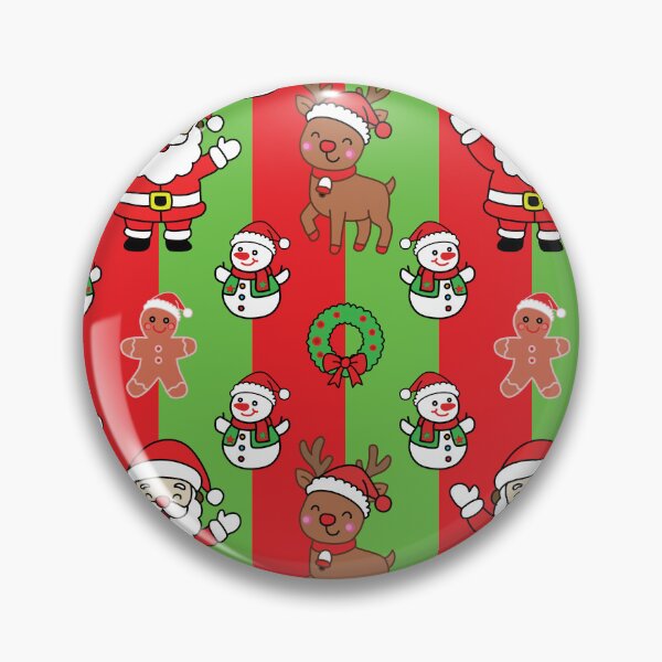 Item preview, Santa Claus and reindeer seamless pattern on vertical stripes designed and sold by PowerAntShop.