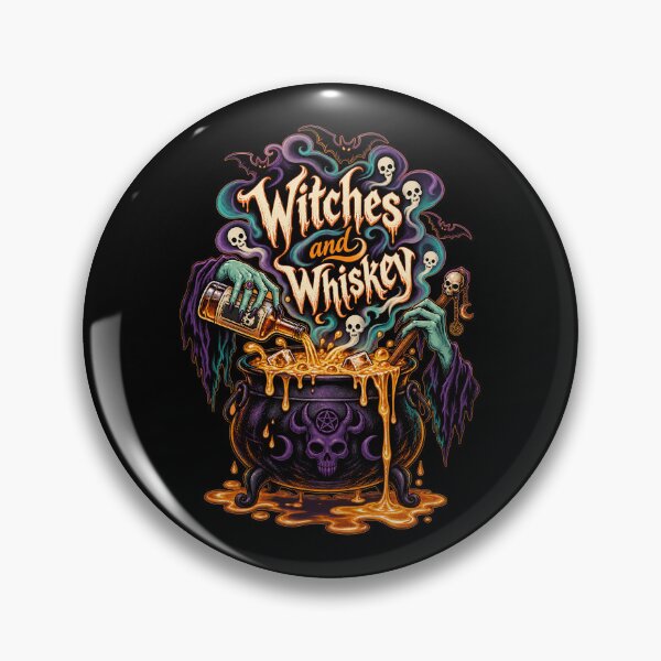 Artikelvorschau, Halloween-T-Shirt mit Hexen und Whiskey | Gothic-Hexenkessel-Whiskey-T-Shirt entworfen und verkauft von graphic-genie.