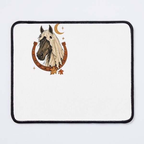 Item preview, Vintage Ghost Horse Halloween Horseshoe designed and sold by justinhmorton.