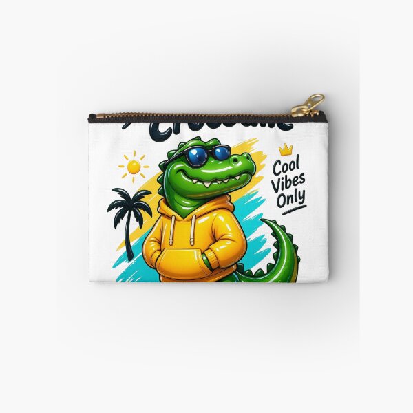 Item preview, Sandy Crocodile – Cool Vibes Only Funny Crocodile Streetwear designed and sold by Zack4Fashion.