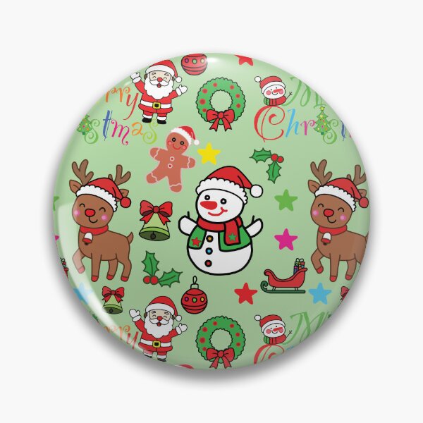 Item preview, Merry Christmas text and cute holiday characters seamless pattern designed and sold by PowerAntShop.