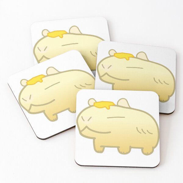 Item preview, Buttery Mashed Potato Butter Yellow Capybara designed and sold by MiscibilityArt.