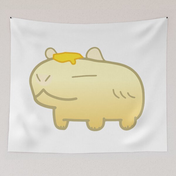 Item preview, Buttery Mashed Potato Butter Yellow Capybara designed and sold by MiscibilityArt.