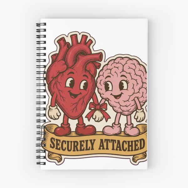 Item preview, Psychology Valentines Securely Attached | Funny Attachment Styles Brain and Heart designed and sold by StickyGuys.