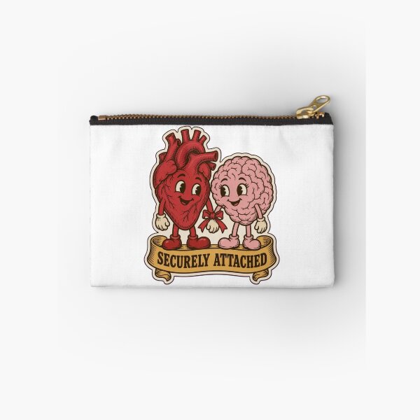 Item preview, Psychology Valentines Securely Attached | Funny Attachment Styles Brain and Heart designed and sold by StickyGuys.