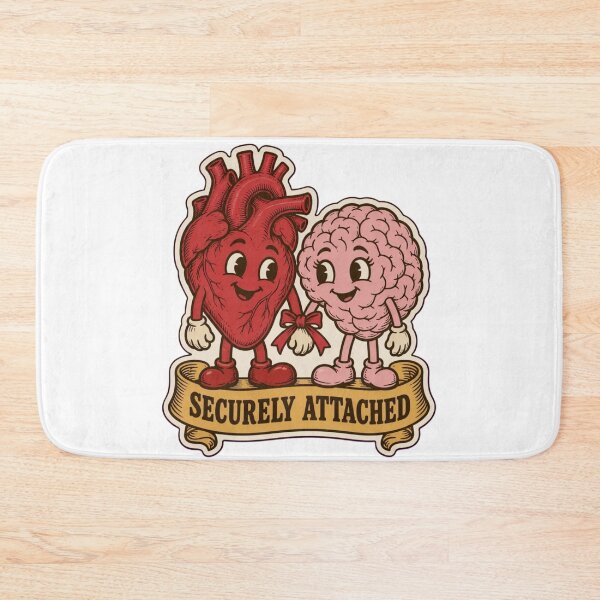 Item preview, Psychology Valentines Securely Attached | Funny Attachment Styles Brain and Heart designed and sold by StickyGuys.