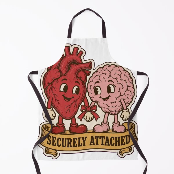 Item preview, Psychology Valentines Securely Attached | Funny Attachment Styles Brain and Heart designed and sold by StickyGuys.
